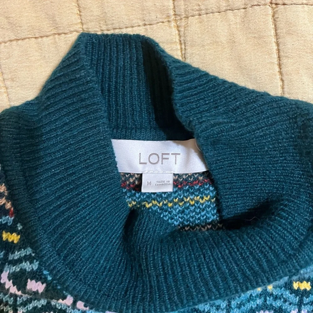 LOFT Ruffle Sweater - Picture 2 of 3